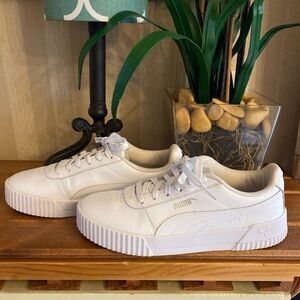PUMA Women's Carina L Sneakers- White